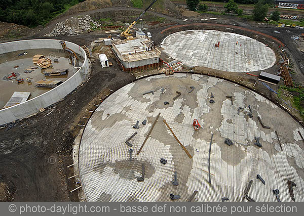 Station d'puration de Sclessin en construction